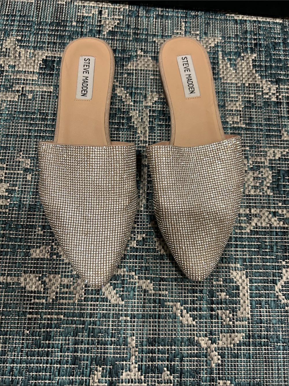 Steve Madden Rhinestone Mules - Picture 3 of 4